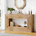 LOVEfabHOME - 59-Inch Long Console Table for Living Room, Narrow Wood Entryway Table