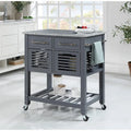 LOVEfabHOME - Kitchen Cart with Granite Top and Storage Drawers