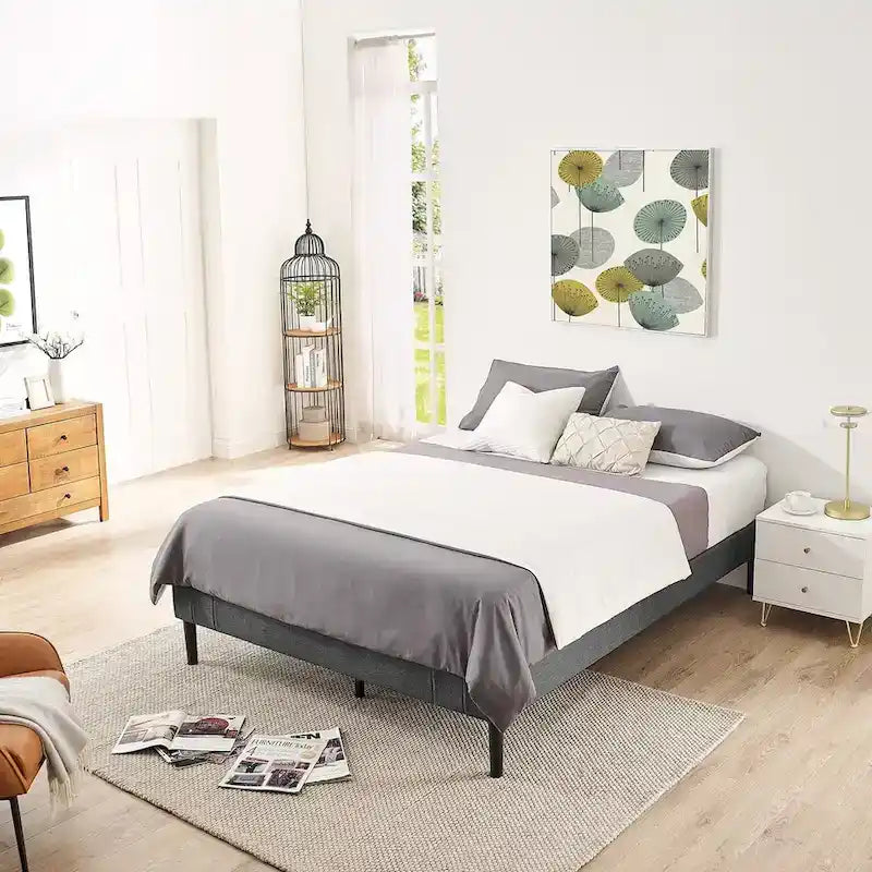 LOVEfabHOME - Tufted Upholstered Platform Bed Frame