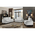 LOVEfabHOME - 71 in. W Faux Leather 3-Seat Sofa with Track Arms