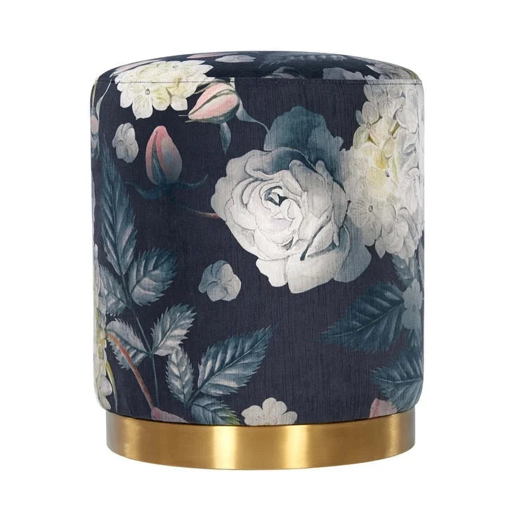 LOVEfabHOME - Opal Floral Velvet Ottoman