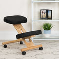 LOVEfabHOME - Mobile Wooden Ergonomic Kneeling Office Chair in Fabric