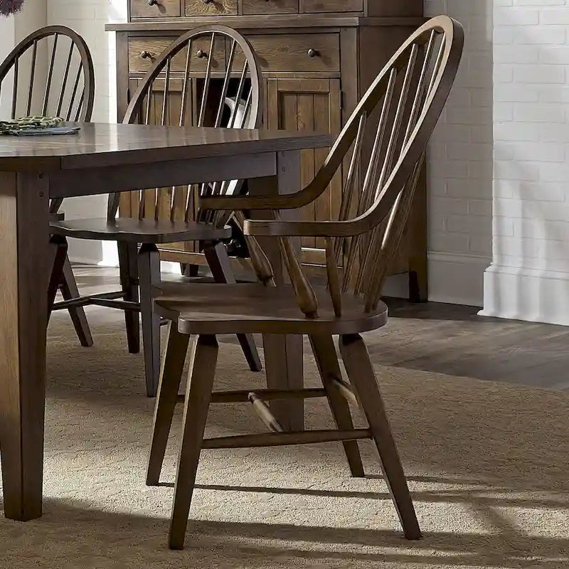 Classic Arm Chair with Spindle Back