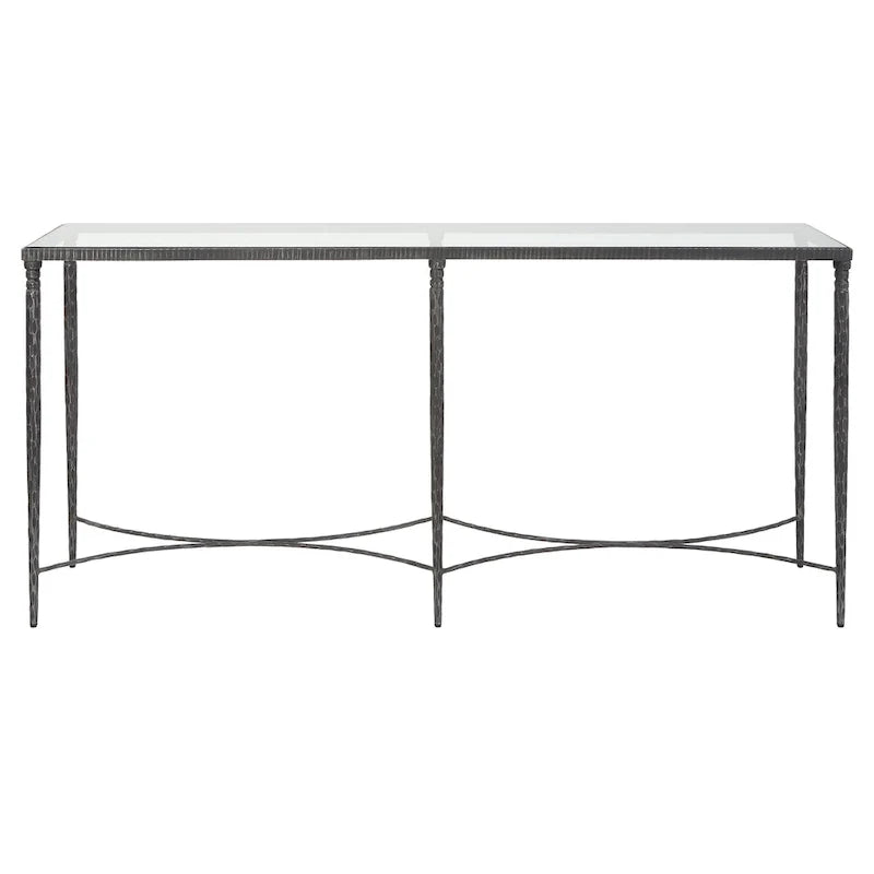 LOVEfabHOME - Iron & Glass Console Table - 63W x 30H x 14D