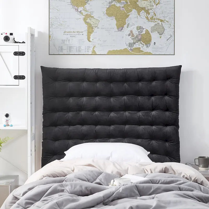 LOVEfabHOME - Cushion Tufted Pillow Headboard for Twin/Twin XL Bed – Velvet, Multi-Color
