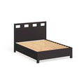 LOVEfabHOME - Rectangular Cutout Platform Storage Bed, Espresso Finish
