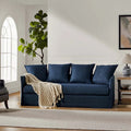 LOVEfabHOME - 80" Slipcovered Sofa with Removable Washable Cushions