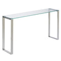 LOVEfabHOME - Chrome Finish Glass Console Table