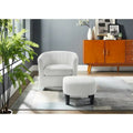 LOVEfabHOME - Swivel Accent Single Sofa Chair with Ottoman