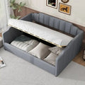 LOVEfabHOME - Full Size Upholstered Daybed with Underneath Storage