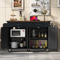 LOVEfabHOME - 53.5Farmhouse Kitchen Island with Power Outlet