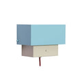 Plug-In Wall Light Arte / Dimmer - HÜBSCH | Blue & Sand - Cable : Fabric Red - View 3