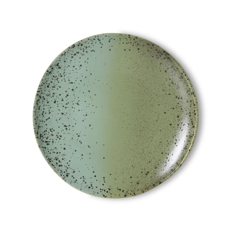 Set of 2 Plates 70s ceramics / Ø 27,5 cm - HK LIVING | Green - View 3