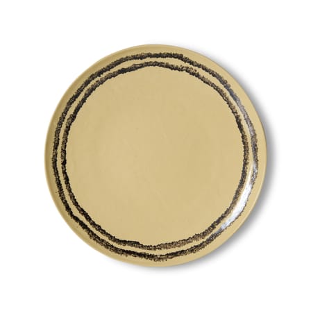 Set of 2 Plates 70s ceramics / Ø 27,5 cm - HK LIVING | Yellow - View 4