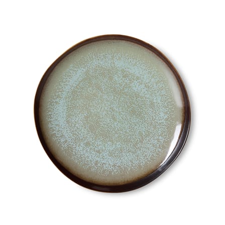 Set of 2 Dessert Plates 70s ceramics / Ø 22 cm - HK LIVING | Gray - View 4