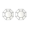 Set of 2 Dessert Plates Carte Blanche / Ø 22 cm - Serax | White - Black - View 2