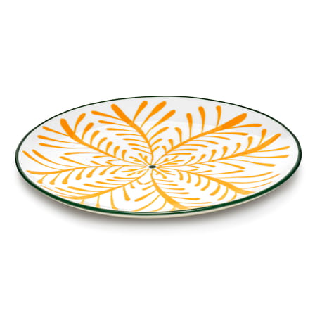 Set of 4 Plates Bazaar / Ø 26,5 cm - Serax | Pattern : Yellow & Green / Trim Yellow & Green - View 3