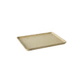 Serving Plate 70s ceramics / Tray - 22,5 x 33 cm - HK LIVING | Yellow-Beige Speckled - View 2