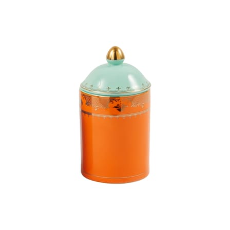 Box Grandpa Medium / Ø 11 x H20 cm - Pols Potten - POLSPOTTEN | Orange / Gold details - View 2