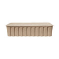 Set of 2 Boxes Paper Pulp XL / Stackable - 42 x 65 x H 15 cm - Ferm Living | Brown - View 3
