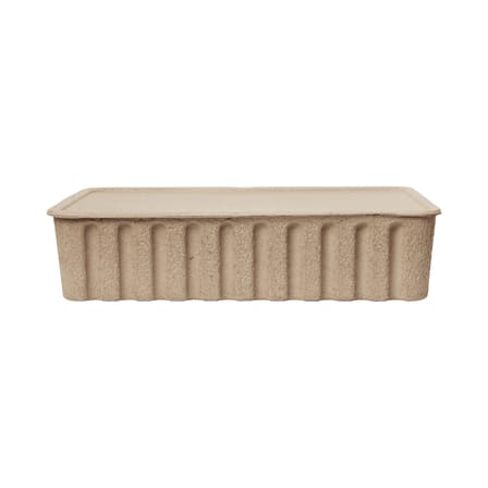Set of 2 Boxes Paper Pulp XL / Stackable - 42 x 65 x H 15 cm - Ferm Living | Brown - View 3