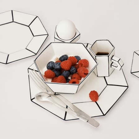 Set of 2 Bowls Carte Blanche - Serax | White - Black - View 1