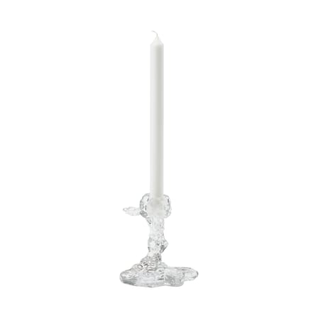 Candle Holder Drip Glass Small Glass Clear / H 14 cm - POLSPOTTEN - View 2