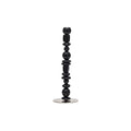 Candle Holder Perles Glass Black / Small - H 34 cm - POLSPOTTEN | Chrome - Black - View 3