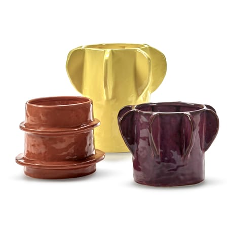 Planter Molly 01 Ceramic Yellow / Vase - Ø 25 x H 24 cm - Serax - View 4