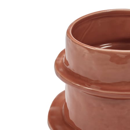 Planter Molly 04 Ceramic Orange / Vase - Ø 19.5 x H 15.5 cm - Serax - View 2
