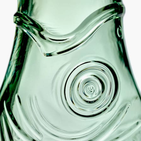 Carafe Fish & Fish 40 Years Glass Green / 85 cl - Serax | Green Clear - View 2