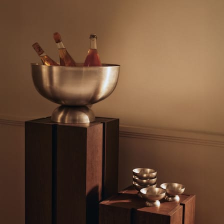 Dessert Bowl Tumbled Metal Silver - Ferm Living | Steel - View 3
