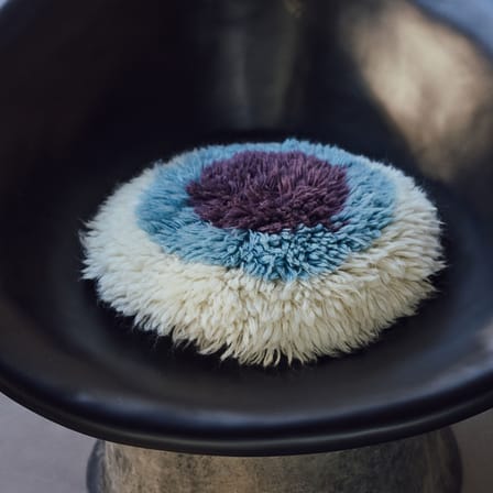 Cushion Fluffy / Ø 40 cm - HK LIVING | Multicolor - View 2