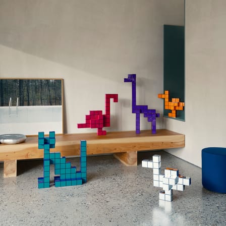 Decorative Object Panton Cubes Duck Orange / Duck Kit - Verner Panton, 1974 - Vitra | Orange Two-Tone - View 3