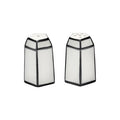 Salt and Pepper Shaker Set Carte Blanche Ceramic White - Serax | White - Black - View 3