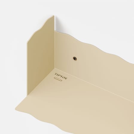 Wall Shelf Pli Vague by Uchronia / L 45 x P 15 cm - TIPTOE | Beige - View 3