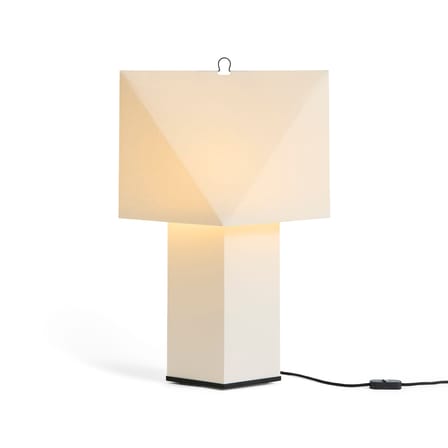 Table Lamp Aplat Large / Folded Paper - Hay | White - Base and Cable : Black - View 4