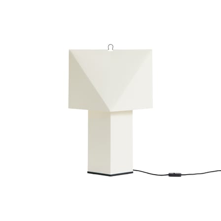 Table Lamp Aplat Large / Folded Paper - Hay | White - Base and Cable : Black - View 3