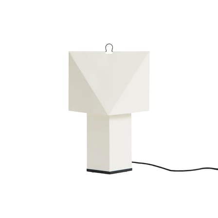 Table Lamp Aplat Small / Folded Paper - Hay | White - Base and Cable : Black - View 3