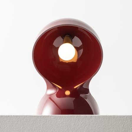 Table Lamp Dalù / Vico Magistretti, 1969 - Artemide | Ruby (Burgundy) - View 1