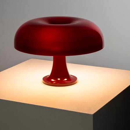 Table Lamp Nessino / Ø 32 cm - Mushroom Lamp Red ruby - Artemide | Ruby (Burgundy) - View 1