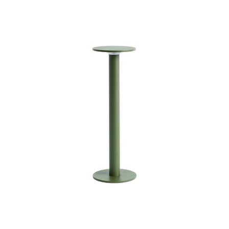 Rechargeable Outdoor Lamp Host Large / LED - H 30 cm / Magnetic Attachment - Hay | Olive Green - View 2