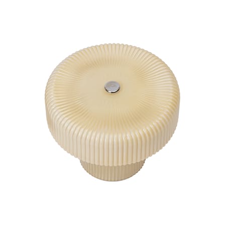 Rechargeable Portable Lamp Ripple LED Glass Beige / Ø 12 x H 10 cm - Ferm Living | Oat - View 4
