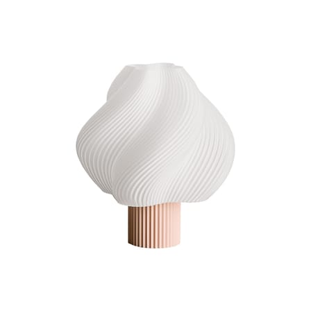 Rechargeable Portable Lamp Soft Serve Pink - CRÈME ATELIER | Wild Strawberry Sorbet / Lamp Shade White - View 4