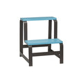 Step Stool Step Wood Blue - HÜBSCH | Blue - Brown - View 4