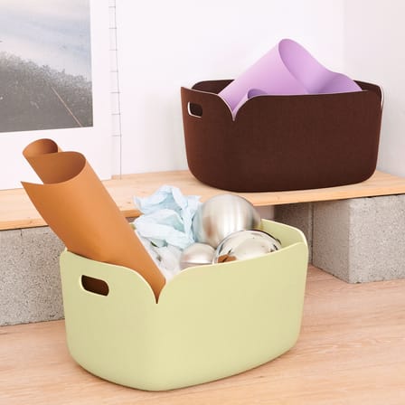Basket Restore Fabric Blue / 35 x 48 cm - Recycled Felt - Muuto | Light Blue - View 1