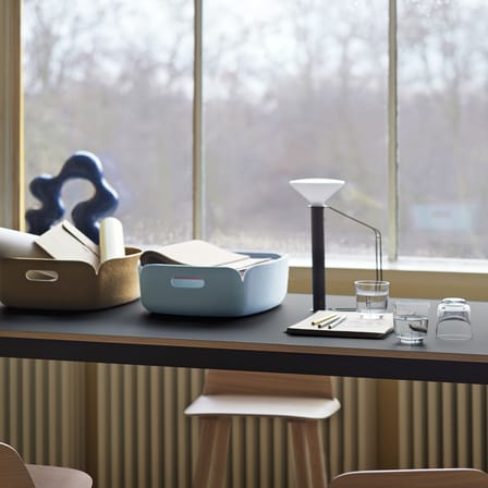 Basket Restore Tray Fabric Blue / 31 x 40 cm - Recycled Felt - Muuto | Light Blue - View 3