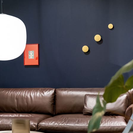 Wall Hook The Dots Wood Small Wood / Ø 9 cm - Limited Edition - Muuto | Butter Yellow - View 1