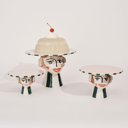 Cake Stand Tarte de Bobonne Ceramic Multicolor / Medium - Ø 20,5 cm - Serax - View 1