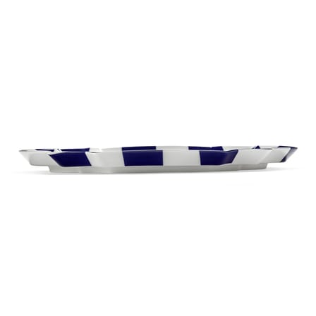 Serving Plate Fête des Bêtes Ceramic Blue / 36,6 x 26,5 cm - Serax | White - Blue - View 3